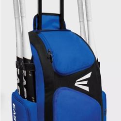Easton Traveler Baseball/Softball Wheeled Backpack - Rolling Bat Bag/Pack