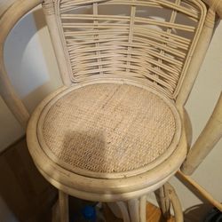 Hi Top Wicker Bar Stools 