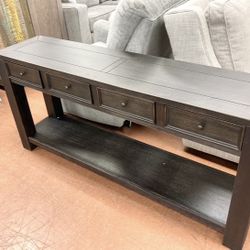 New 64” Black Sofa Table — SPECIAL 