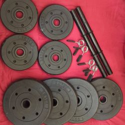 1" DUMBBELL SET FOR SALE