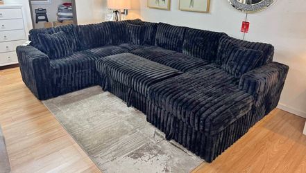 NEW SECTIONAL PULL OUT SOFA SLEEPER WITH STORAGE, INCLUDING FREE DELIVERY PAY UPON ARRIVAL