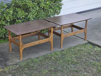 ✨ Mid-Century Modern Stingray Side Tables – Set of 2 ✨