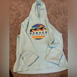 Light Blue Denver Colorado Hoodie