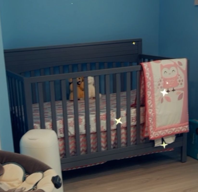 Baby Crib And Memory Foam Mattress