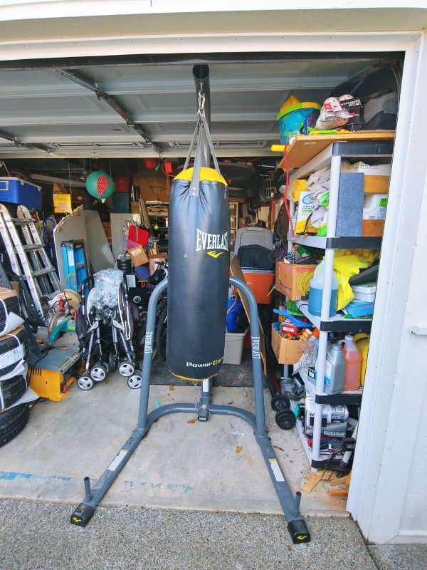 Everlast PowerCore Dual Bag & Stand With Speed Bag
 