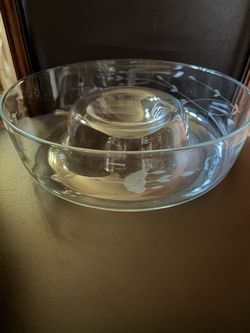 Princess house chip and dip bowl