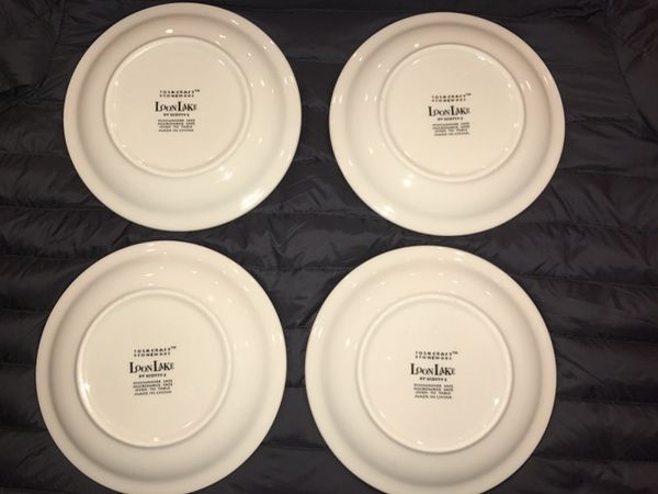 4 salad plates- Loon Lake Folkcraft stoneware by Scotty Z. for Sale ... 4 salad plates- Loon Lake Folkcraft stoneware by Scotty Z. for Sale ...