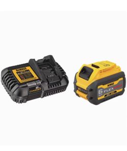 DEWALT FLEXVOLT 20V/60V MAX Lithium-Ion 6.0Ah Battery Pack with 6 Amp Output Charger