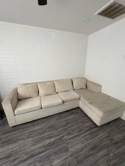 Beige sectional