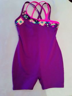 Girls Gymnastics Suit SZ Extra Small 4/5