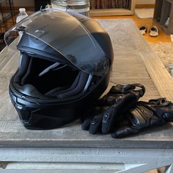 TAICHI motorcycle Gloves And Scorpion Helmet 