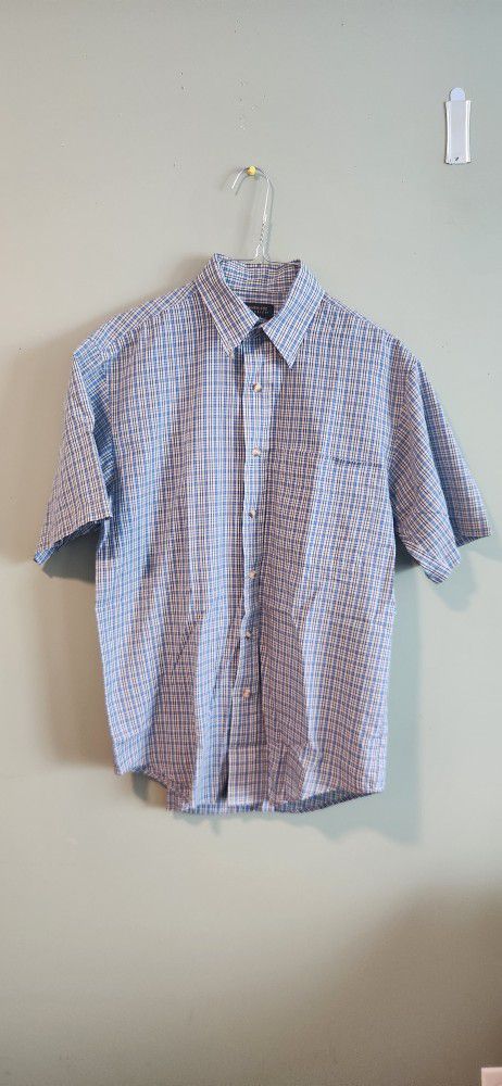 Cambridge Classics Plaid Short Sleeve Shirt size small pre-owned