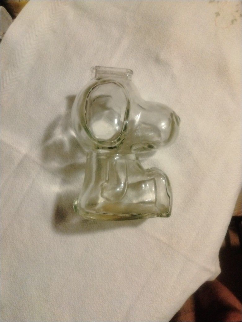 Glass Snoopy Bank
