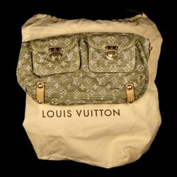 Louis Vuitton Monogram Denim Baggy GM (Green) – Limited Edition – Authentic