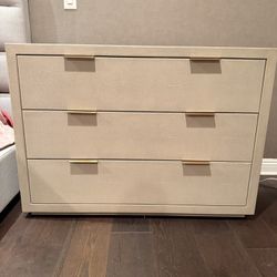 Restoration hardware Shagreen Collection - 3 Drawer Dresser 