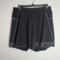 Lululemon Surge Shorts Always Moving Mens Large Black LM7ABLS