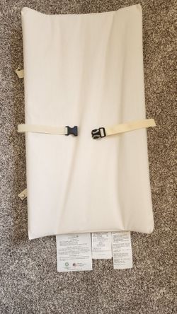 Naturepedic Organic Contoured Changing Pad - Easy to Clean, Lightweight & Portable - Comfort 4-Sided Waterproof Baby Diaper Changing Pad for Dresser