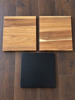 Set of 3 Square Wooden cutting boards