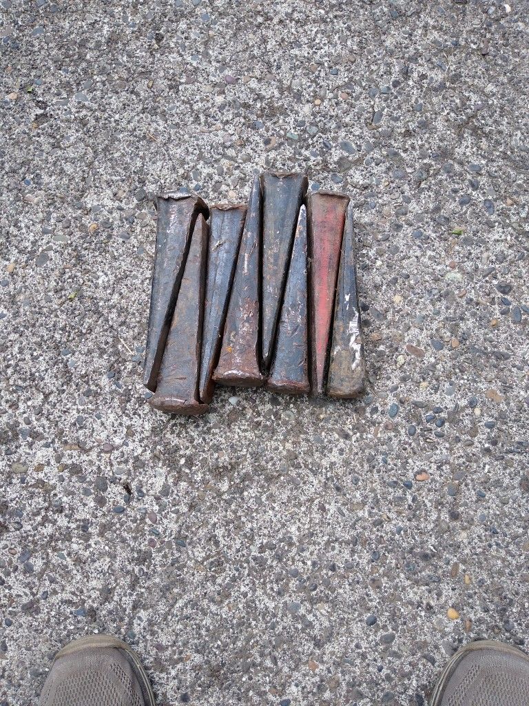 3 Wood Splitting Wedges