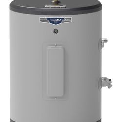 GE APPLIANCES GE Side Port Lowboy Electric Water Heater | 18 Gallon | 240 Volt | Stainless Steel, Gray (GE20L08BAR)