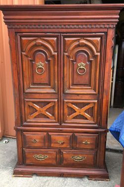 Vintage Armoire clothing chest