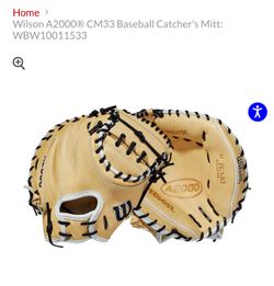 Catcher glove A2000 (Like New)