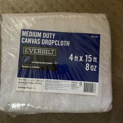 4 ft. x 15 ft. Medium Duty Canvas Drop Cloth