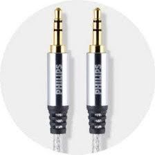 Philips Auxiliary Cable 3.5mm 6ft 