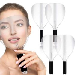 NEW! 4 PCS Clear Face Shield Cover for hairstyling