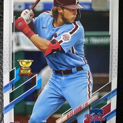 Alec Bohm 2021 Topps Baseball Series One #277 ROOKIE CARD!! PHILLIES!