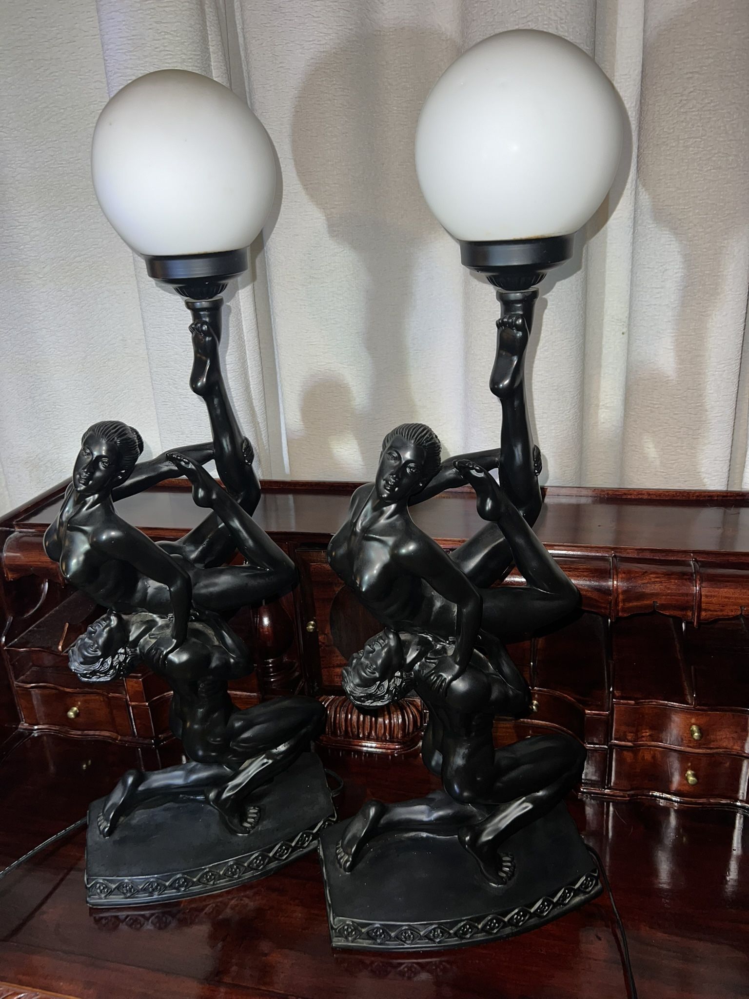 Art Deco Nude Table Lamp