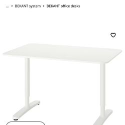 White Desk BEKANT (IKEA) 