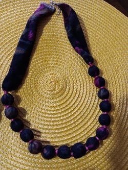 Handmade Fabric Necklaces, Bracelets 
