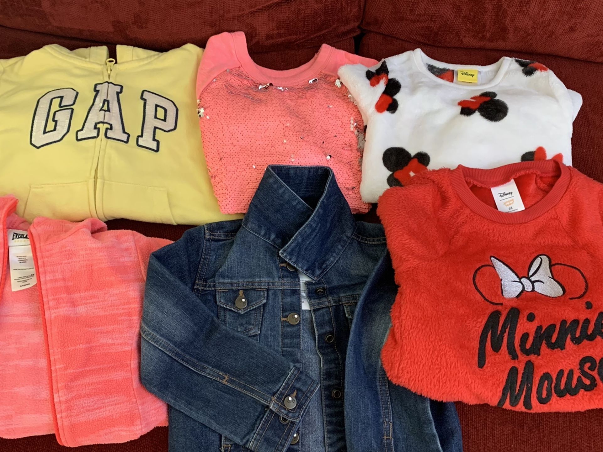 Girls Sweatshirts & Jacket (size 5-6)