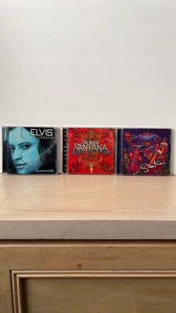 3 CDs SANTANA & ELVIS CRESPO