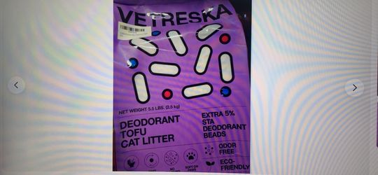 VETRESKA Deodorant Tofu Cat Litter 5.5 Lb. (2 For $14) (3 For $20)(4 For $25)