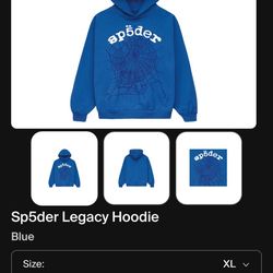 Sp5der Hoodie, Blue Hoodie, Spider Hoodie