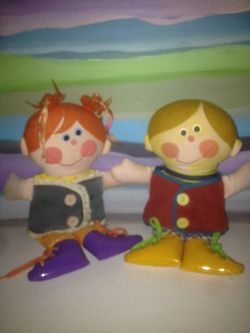 Vintage 1970's playskool Dapper Dan & Dressy Betsy