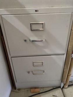 Three 2 drawer file cabinets