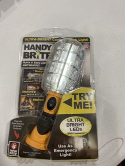 Ultra-Bright LED 8.35 in. Yellow Cordless Work Light Lamp