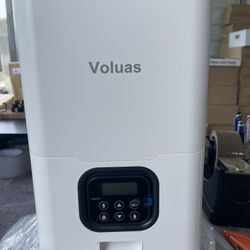 VOLUAS Automatic Pet Feeders for Cats and Dogs, Dry Food Dispenser with Desiccant Bag, Timed Cat Feeder, Programmable Portion Size Control 4 Meals Per