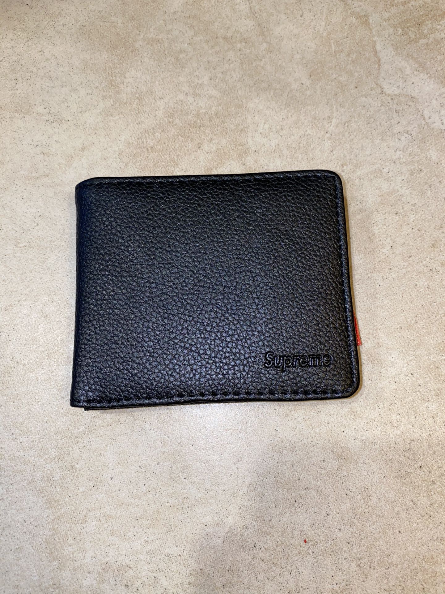 Supreme Black Leather Wallet