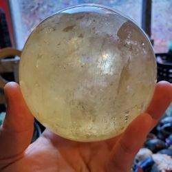 Citrine sphere crystal rock