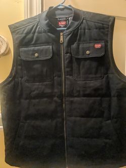 New Wrangler Quilted Lined Duck Vest