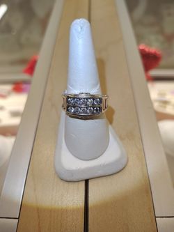 Mens 14k White Gold Ring