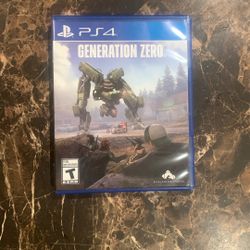 Generation zero PS4 Game