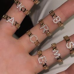 14k Initial Rings 