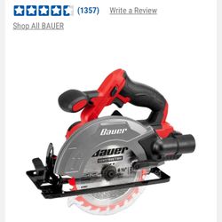 BAUER 20V Cordless, 6-1/2 in. Circular Saw - Tool Only