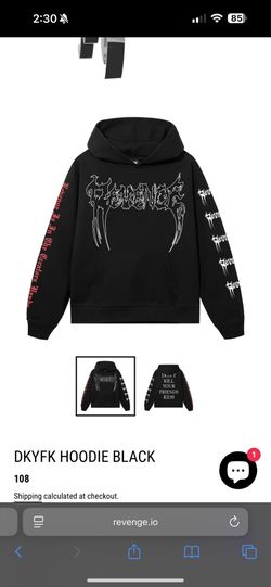 Revenge DKYFK Hoodie Black