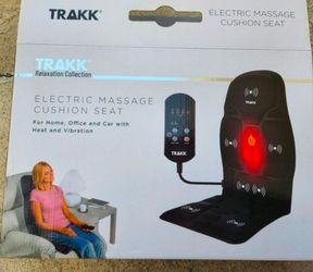 TRAKK Electric Massage Cushion Seat for use in homes, offices, and cars